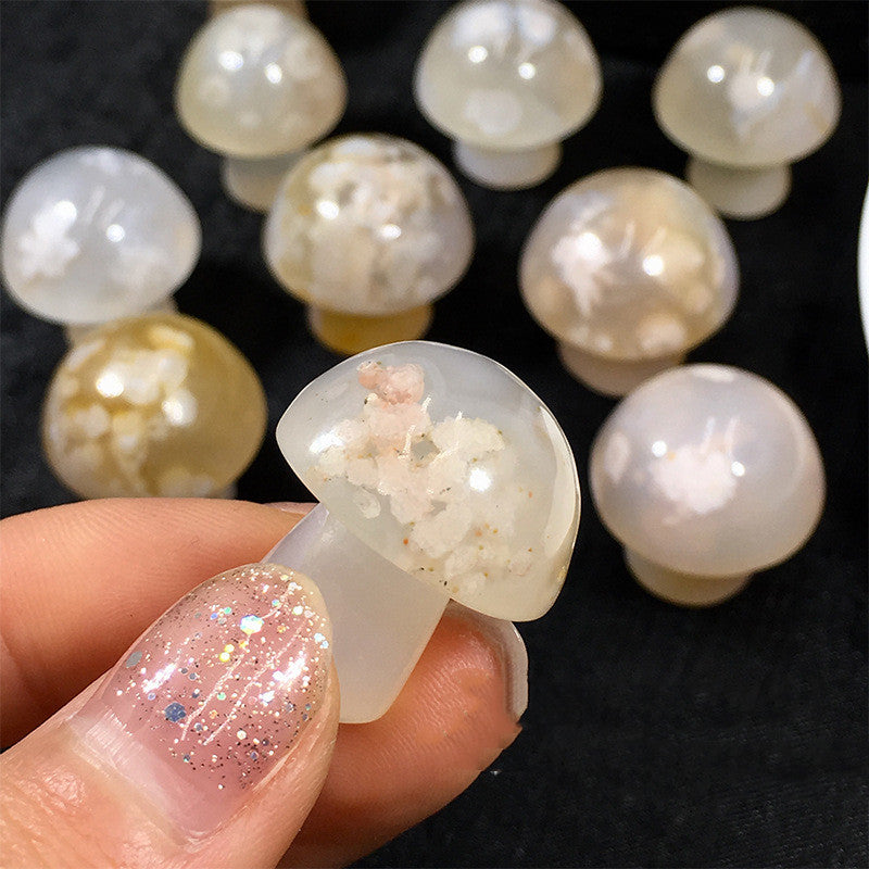 Cherry Agate Gua Sha Mushroom | Gua Sha Stones for Eyes