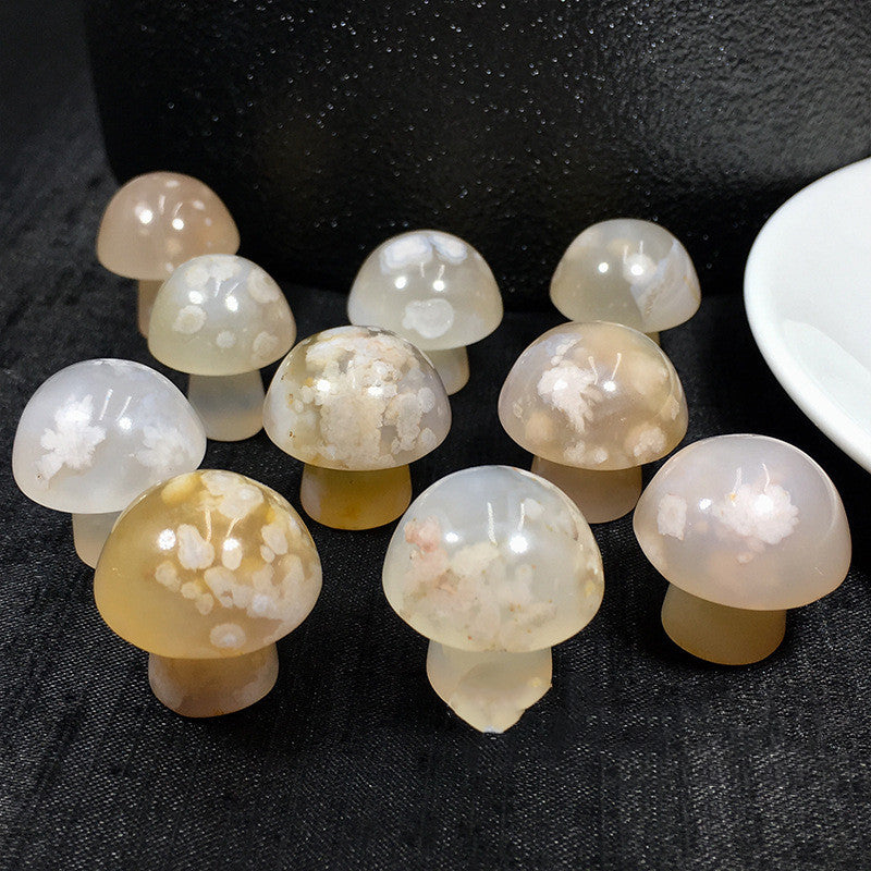 Cherry Agate Gua Sha Mushroom | Gua Sha Stones for Eyes