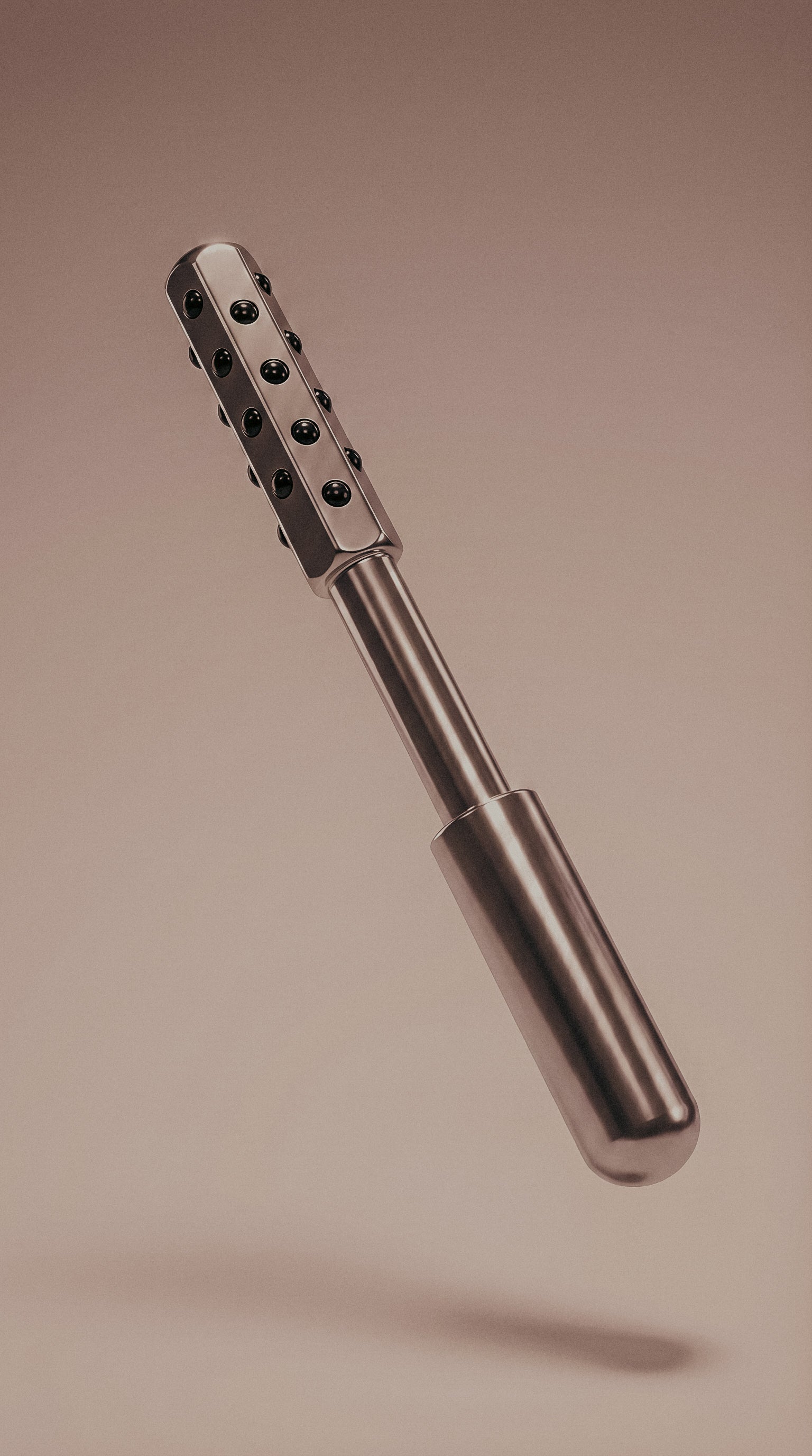 Stainless Steel Germanium Skin Roller | Steel Beauty Stick Facial Roller Face Lifting Tool