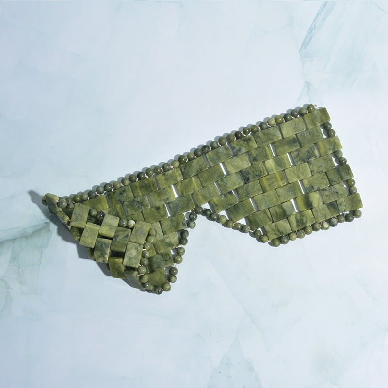 The Jade Stone Veil Eye Curtain | Natural Jade Stone Veil Sheet Masque for Eyes