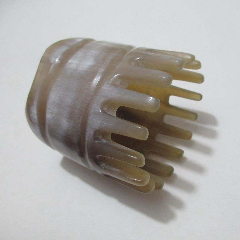 The Buffalo Horn Massage Comb | Natural Buffalo Horn Comb for Scalp Massage