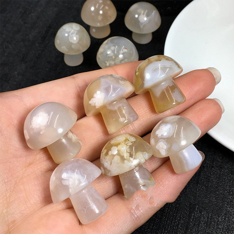 Cherry Agate Gua Sha Mushroom | Gua Sha Stones for Eyes