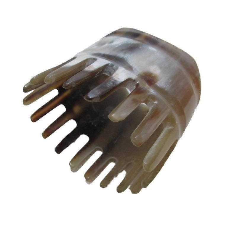 The Buffalo Horn Massage Comb | Natural Buffalo Horn Comb for Scalp Massage